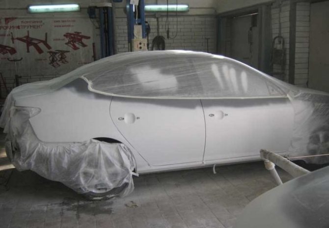 Грунтовка на авто