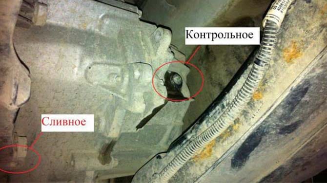 Контрольная пробка на Опеле Астра