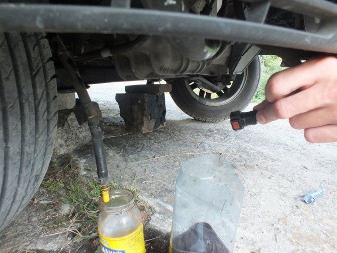 Прочистка штуцера от загрязнения