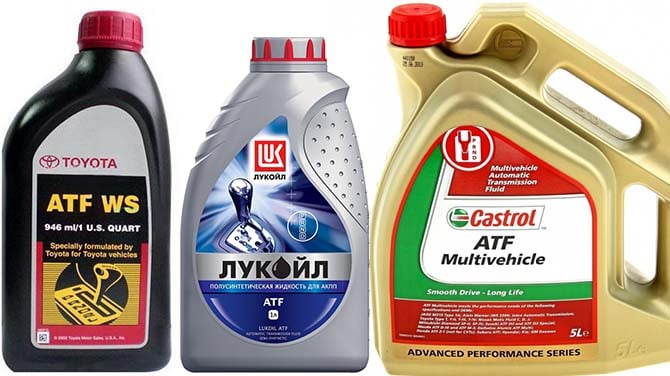 Toyota ATF 00289-ATFWS и Castrol ATF Multivehicle 154F32 и Лукойл