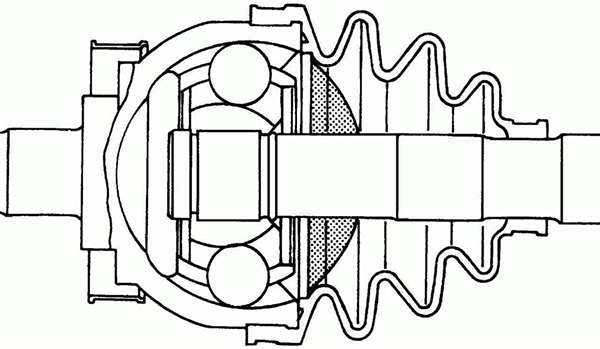 чертеж ШРУСа в разрезе