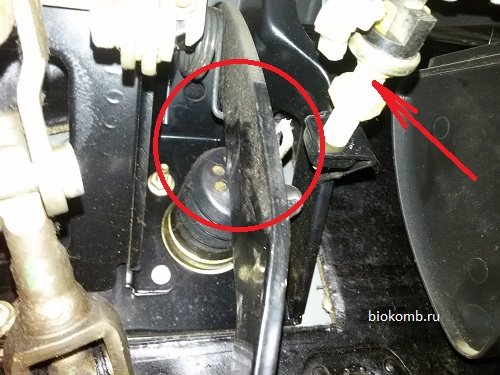 Педаль тормоза Калина