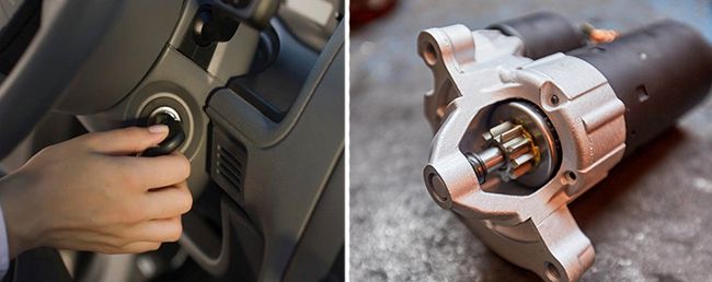 Почему втягивающая срабатывает а стартер не крутит