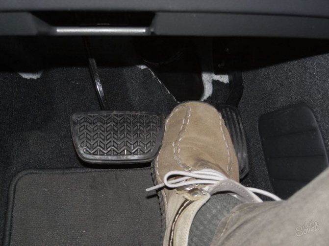 Расположение педалей в автомобиле