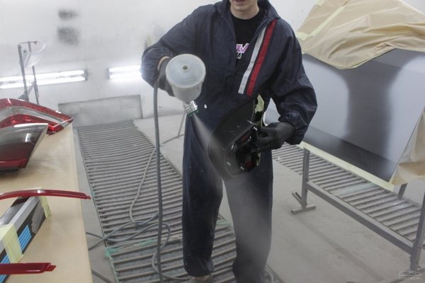 тонирование фар краской