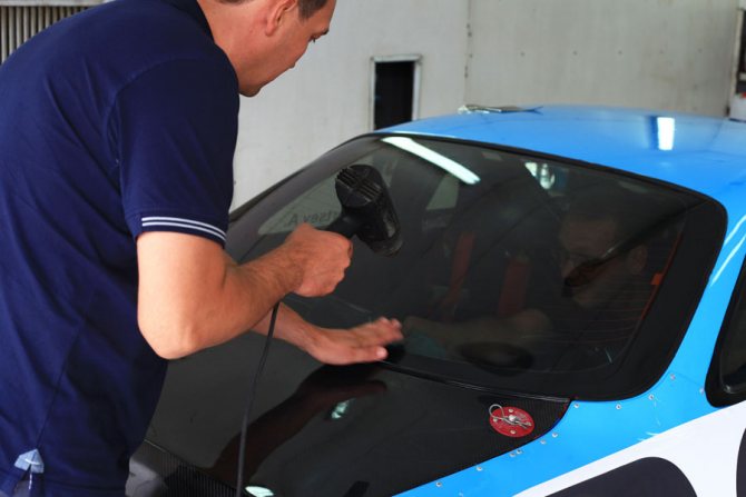 Удаление тонировки с помощью нагрева